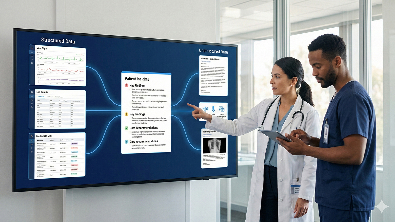 Integrating structure and unstructured data for better health outcomes